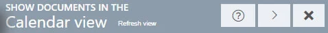Calendar bar