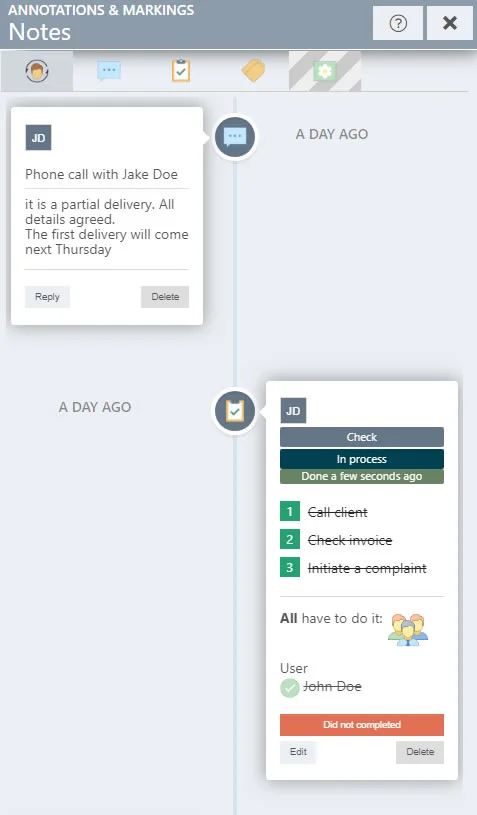 Mark assigned task as pending